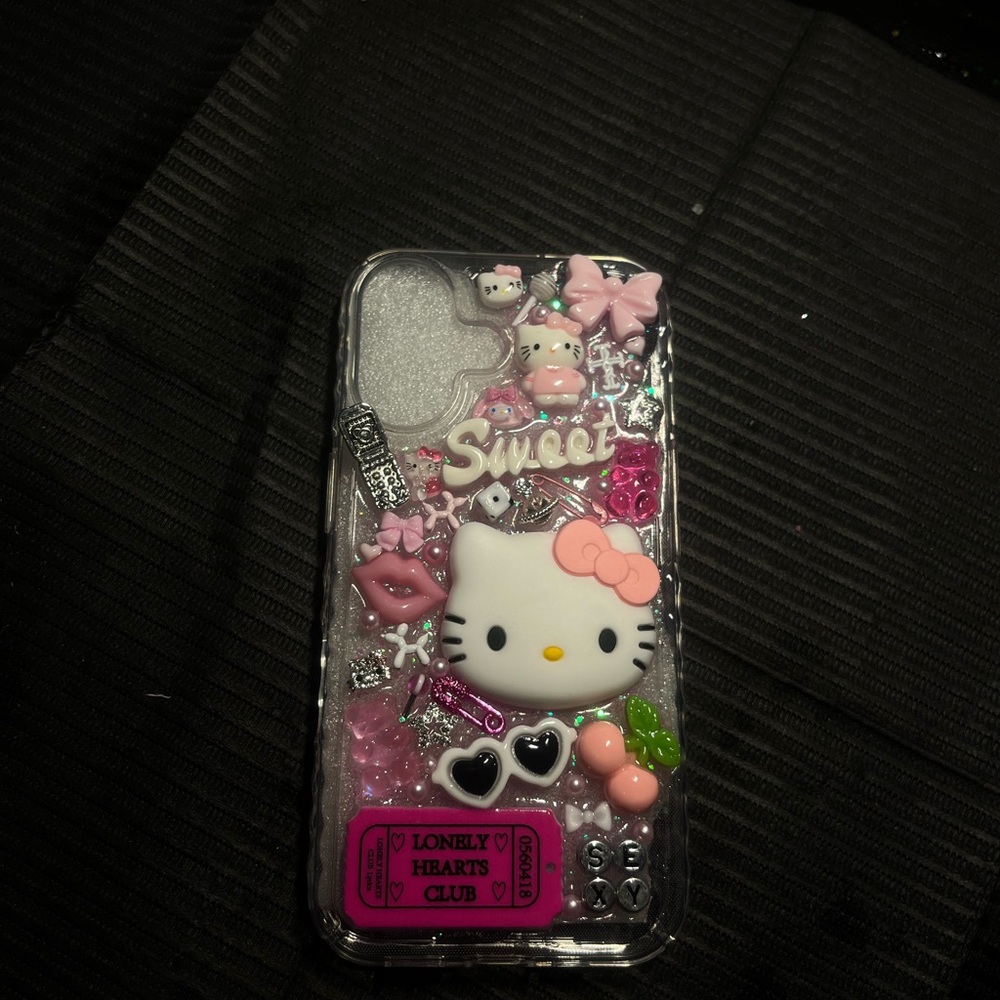 Hello Kitty Sweet Pink and Silver Phone Case